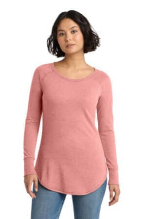 BLUSH FROST DT132L district women's perfect tri long sleeve tunic tee
