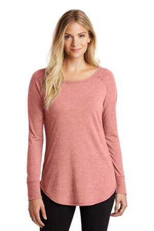 DT132L district women's perfect tri long sleeve tunic tee