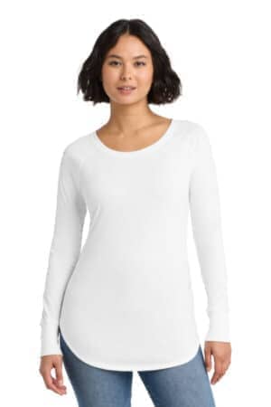 DT132L district women's perfect tri long sleeve tunic tee