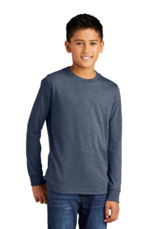 NAVY FROST DT132Y district youth perfect tri long sleeve tee