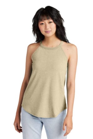 DESERT TAN HEATHER DT137L district women's perfect tri rocker tank