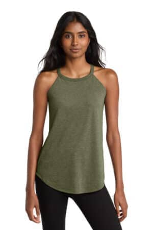 MILITARY GREEN FROST DT137L district women's perfect tri rocker tank