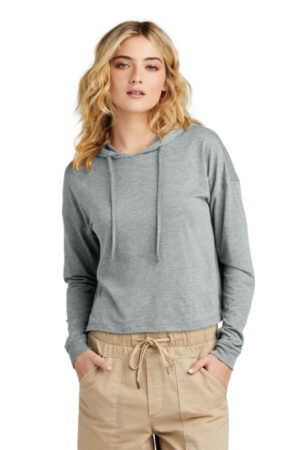 GREY FROST DT1390L district women's perfect tri midi long sleeve hoodie