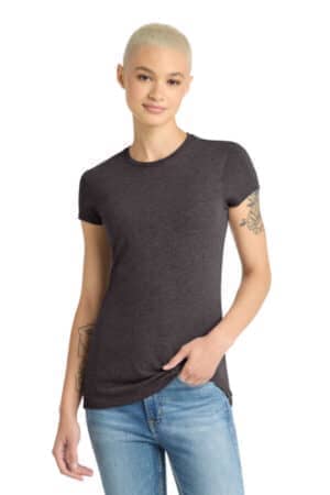 HEATHERED CHARCOAL DT155 district women's fitted perfect tri tee