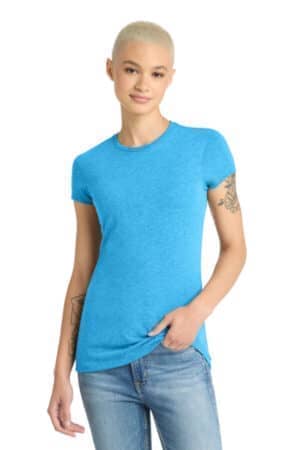 TURQUOISE FROST DT155 district women's fitted perfect tri tee