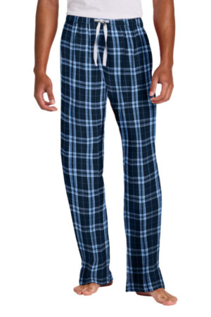 TRUE NAVY/ CAROLINA BLUE DT1800 district flannel plaid pant