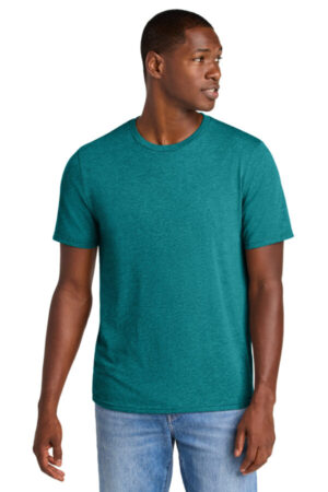 HEATHERED TEAL DT184 district perfect weight cvc tee