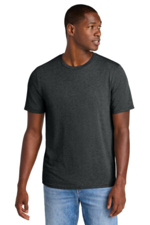 JET BLACK HEATHER DT184 district perfect weight cvc tee