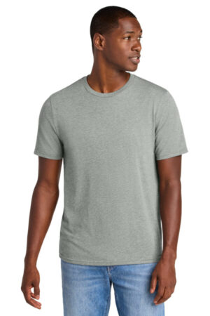 LIGHT HEATHER GREY DT184 district perfect weight cvc tee