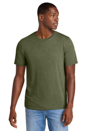 MILITARY GREEN HEATHER DT184 district perfect weight cvc tee