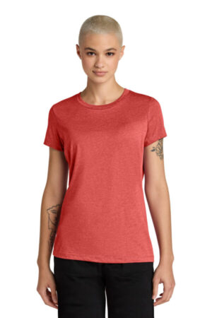 GERANIUM HEATHER DT188 district women's perfect weight cvc tee