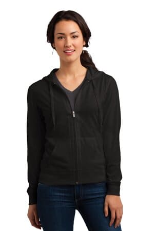 DT2100 district women's fitted jersey full-zip hoodie