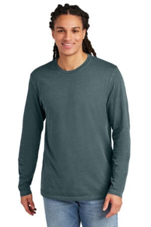 DEEP STEEL BLUE DT2103 district wash long sleeve tee