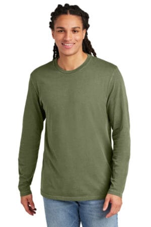 OLIVE DRAB GREEN DT2103 district wash long sleeve tee