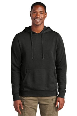 BLACK DT2200 district wash fleece hoodie