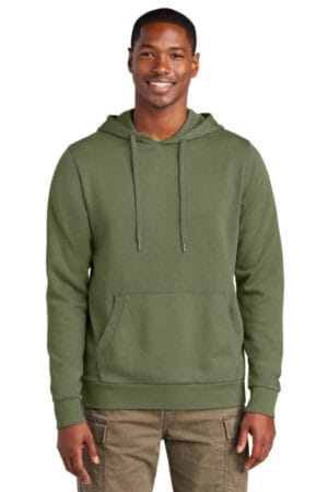 OLIVE DRAB GREEN DT2200 district wash fleece hoodie