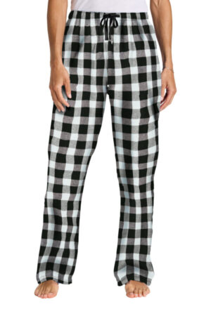 BLACK/ WHITE BUFFALO CHECK DT2800 district women's flannel plaid pant