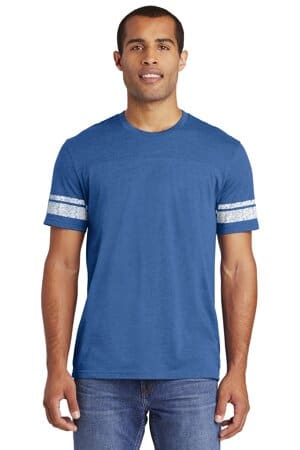 HEATHERED TRUE ROYAL/ WHITE DT376 district game tee