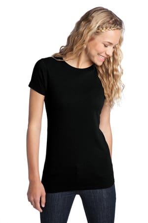 BLACK DT5001 district women's fitted the concert tee
