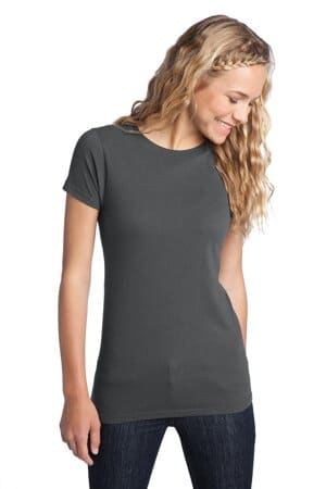 CHARCOAL DT5001 district women's fitted the concert tee