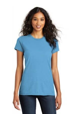 AQUATIC BLUE AQUATIC BLUE DT5001 district women's fitted the concert tee