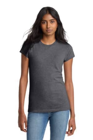 HEATHERED CHARCOAL DT5001 district women's fitted the concert tee