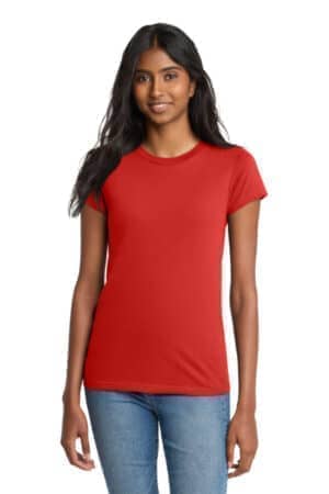 NEW RED DT5001 district women's fitted the concert tee