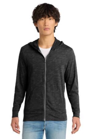 BLACK DT565 district medal full-zip hoodie