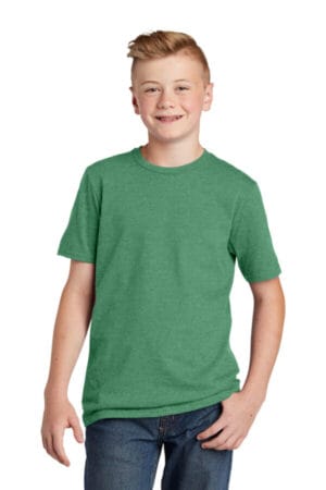 HEATHERED KELLY GREEN DT6000Y district youth very important tee 