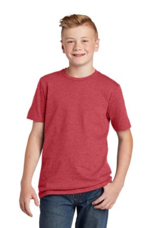 HEATHERED RED DT6000Y district youth very important tee 