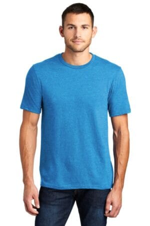 HEATHERED BRIGHT TURQUOISE DT6000 district very important tee 