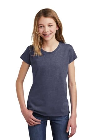 HEATHERED NAVY DT6001YG district girls very important tee 