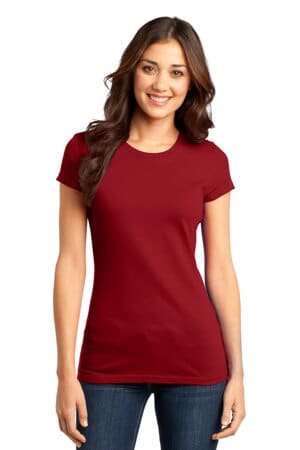 CLASSIC RED DT6001 district women's fitted very important tee 