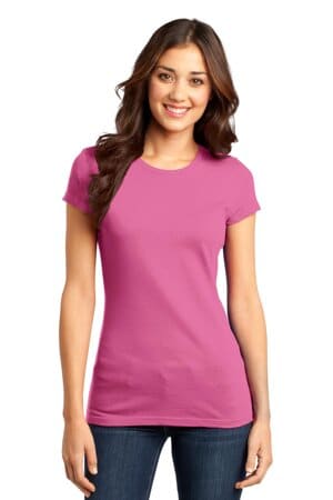 TRUE PINK DT6001 district women's fitted very important tee 