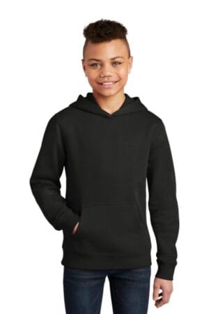 BLACK DT6100Y district youth vit fleece hoodie