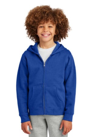 DEEP ROYAL DT6102Y district youth vit fleece full-zip hoodie