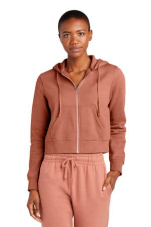 DESERT ROSE DT6103 district women's vit fleece full-zip hoodie