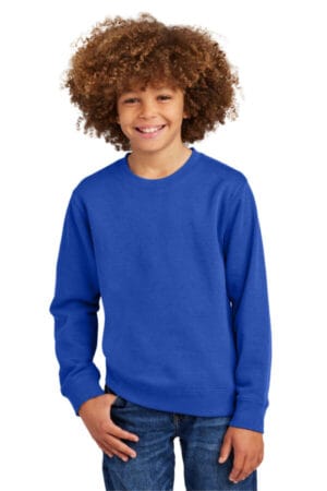 DEEP ROYAL DT6104Y district youth vit fleece crew