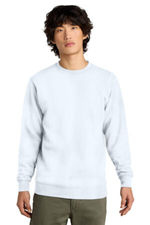 WHITE DT6104 district vit fleece crew