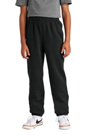 BLACK DT6112Y district youth vit fleece sweatpant