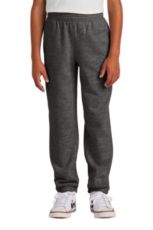 HEATHER CHARCOAL DT6112Y district youth vit fleece sweatpant