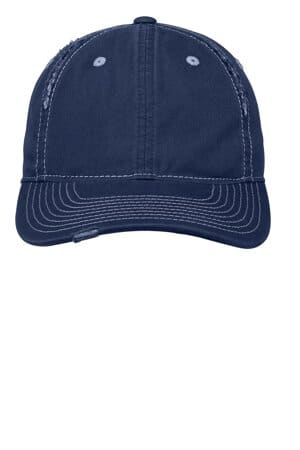 NEW NAVY/ LIGHT BLUE DT612 district rip and distressed cap