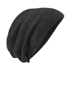 CHARCOAL HEATHER DT618 district slouch beanie