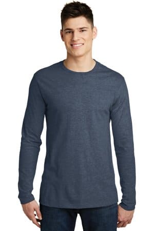 HEATHERED NAVY DT6200 district very important tee long sleeve