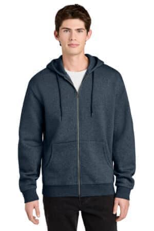 DT6702 district mellofleece full-zip hoodie