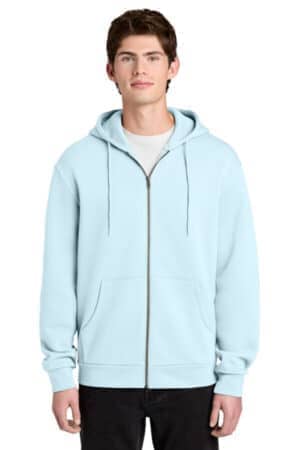 WINTER BLUE WINTER BLUE DT6702 district mellofleece full-zip hoodie