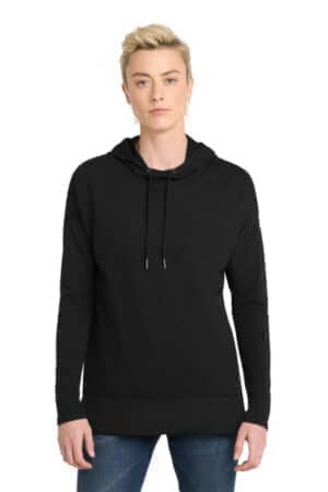 BLACK DT671 district women's featherweight french terry hoodie