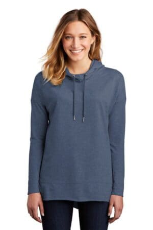 WASHED INDIGO DT671 district women's featherweight french terry hoodie
