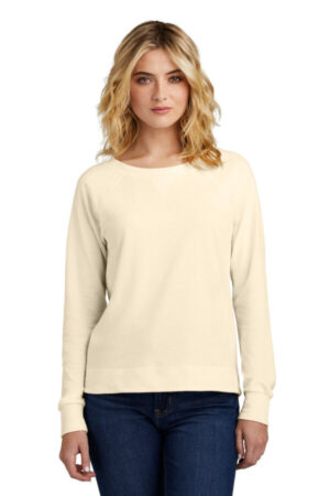 GARDENIA DT672 district women's featherweight french terry long sleeve crewneck