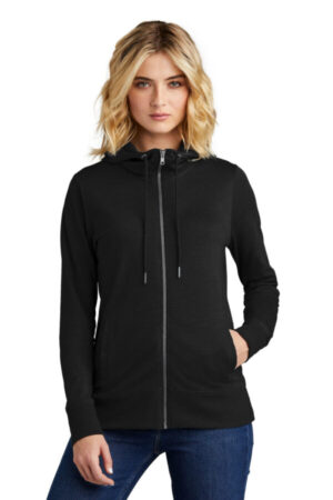 BLACK DT673 district women's featherweight french terry full-zip hoodie